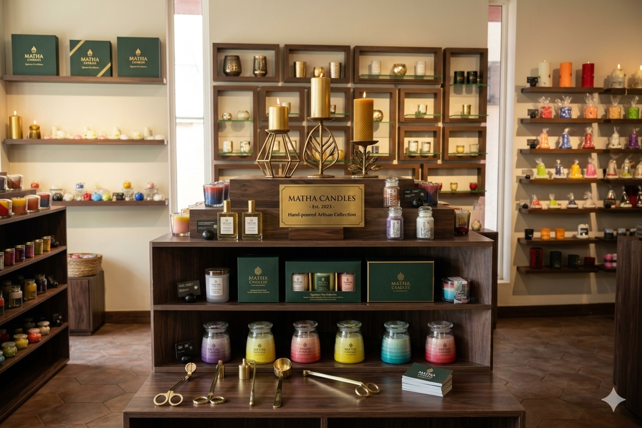 Artisan crafting luxury candles